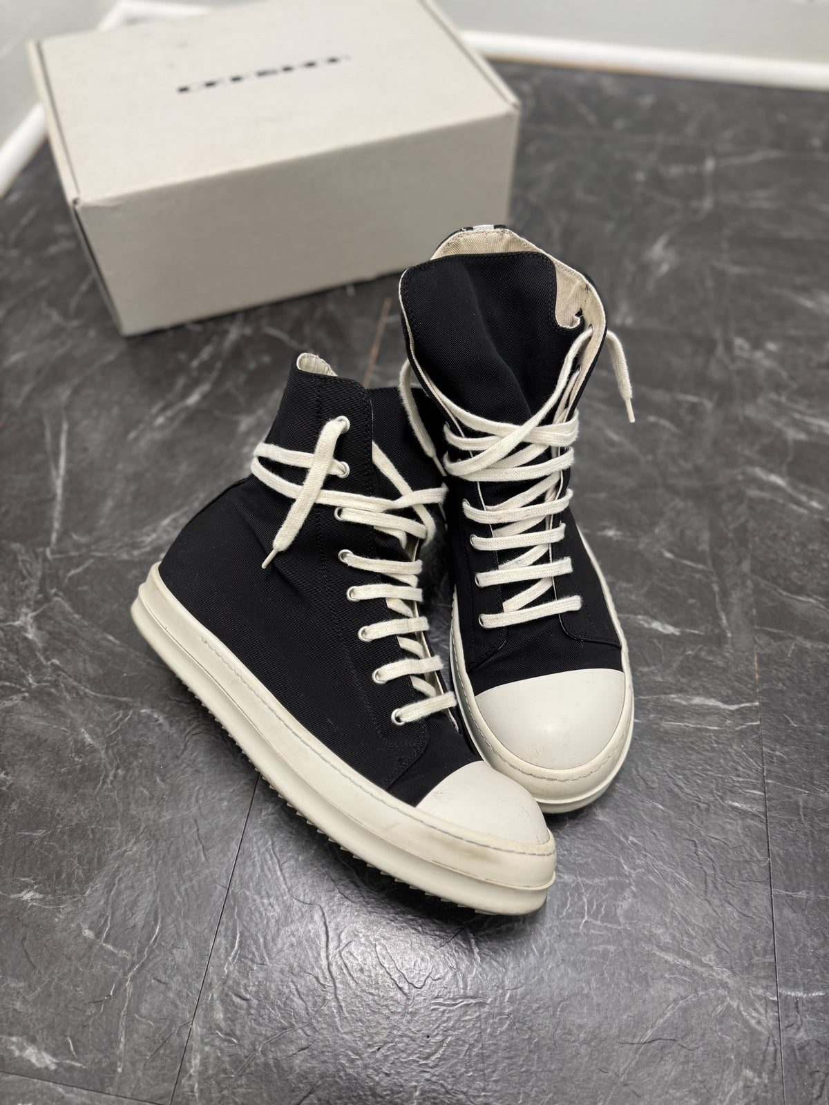 Rick Owens Canvas Ramones SZ: 43 - Pre-Owned