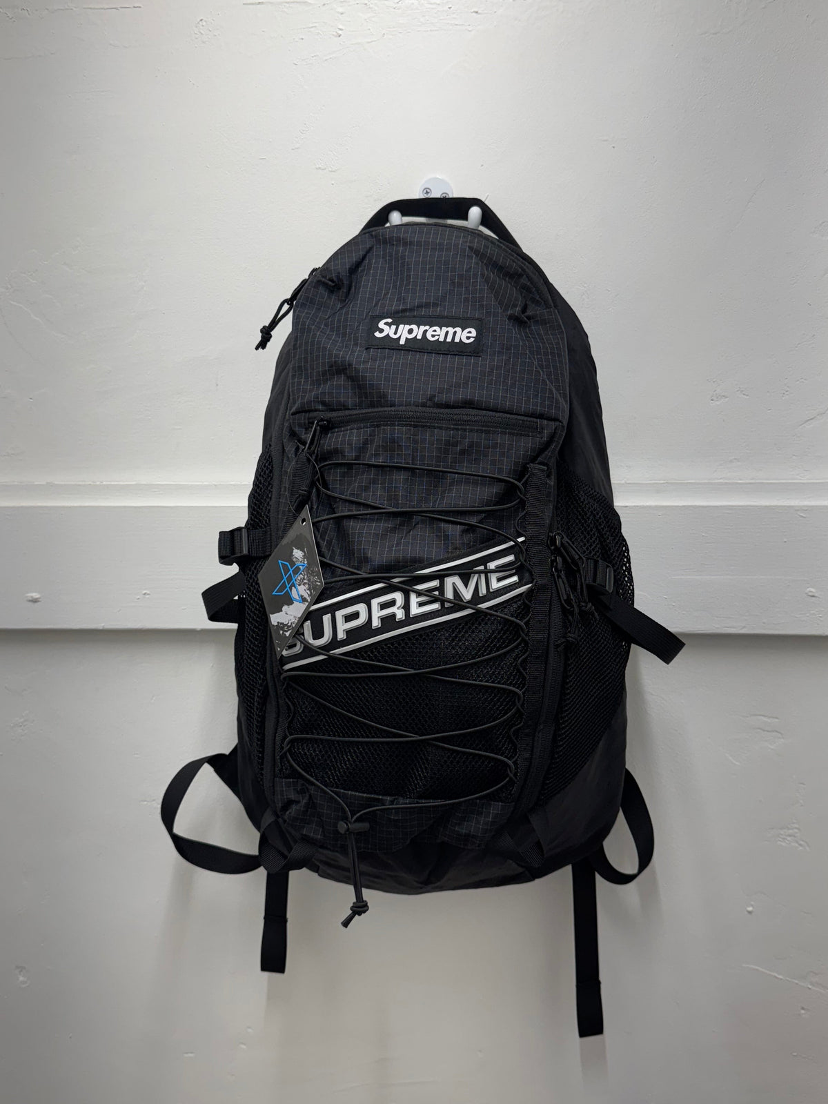 Supreme 3D Logo Black Backpack – New
