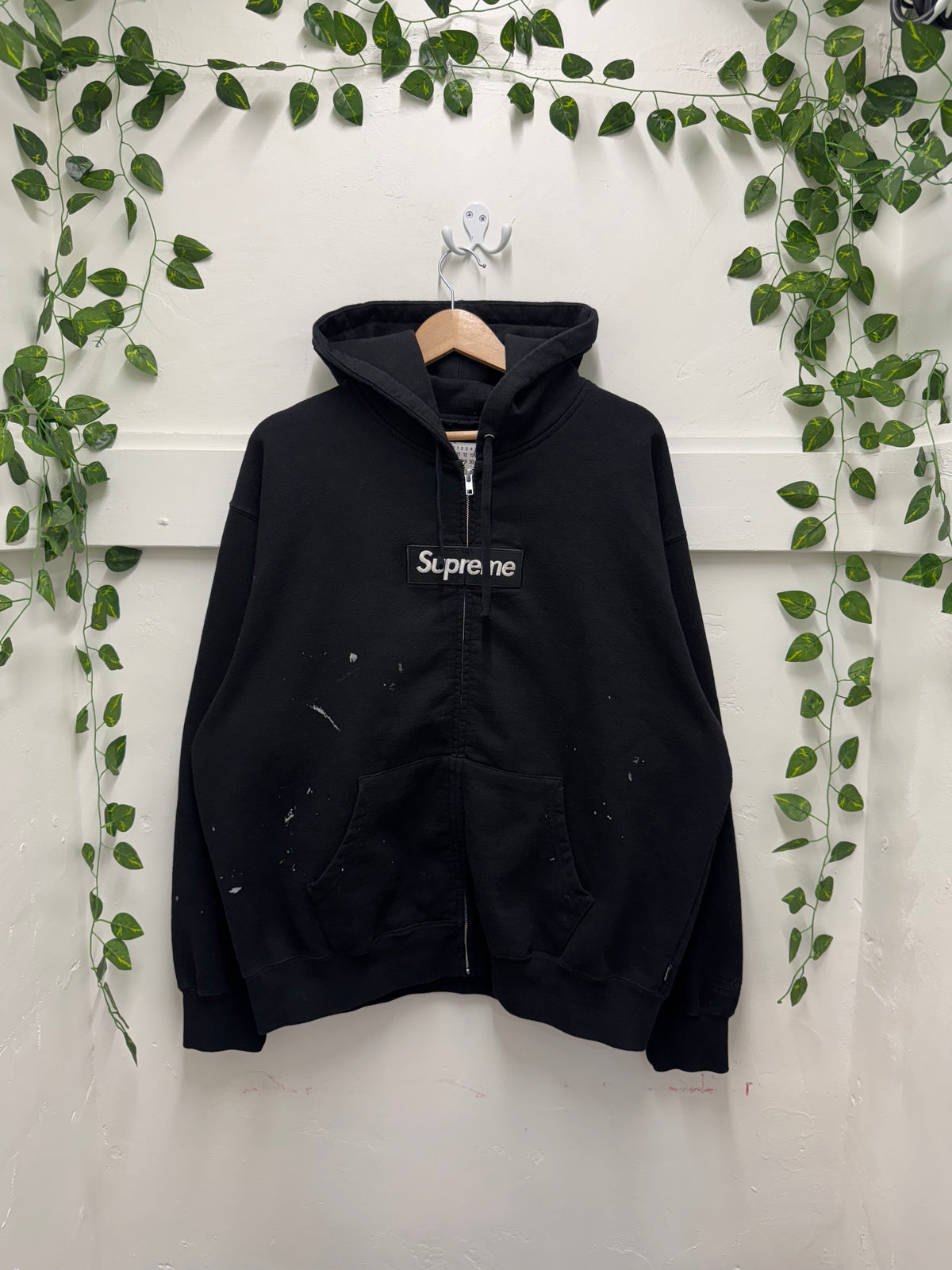 MM6 Supreme Black Zip Up Sz: L - Pre-Owned