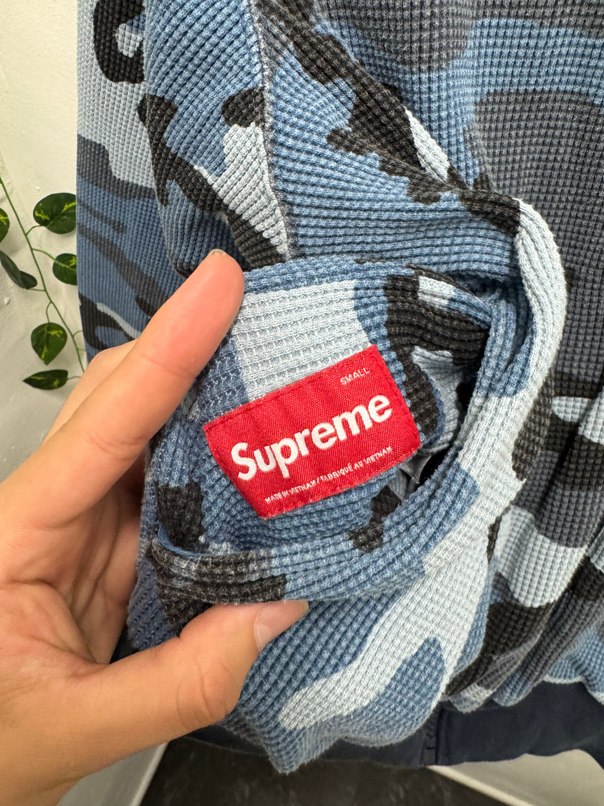 Supreme Reversible Work Zip Up Hooded Sweatshirt Navy SZ: S - Pre-Owned