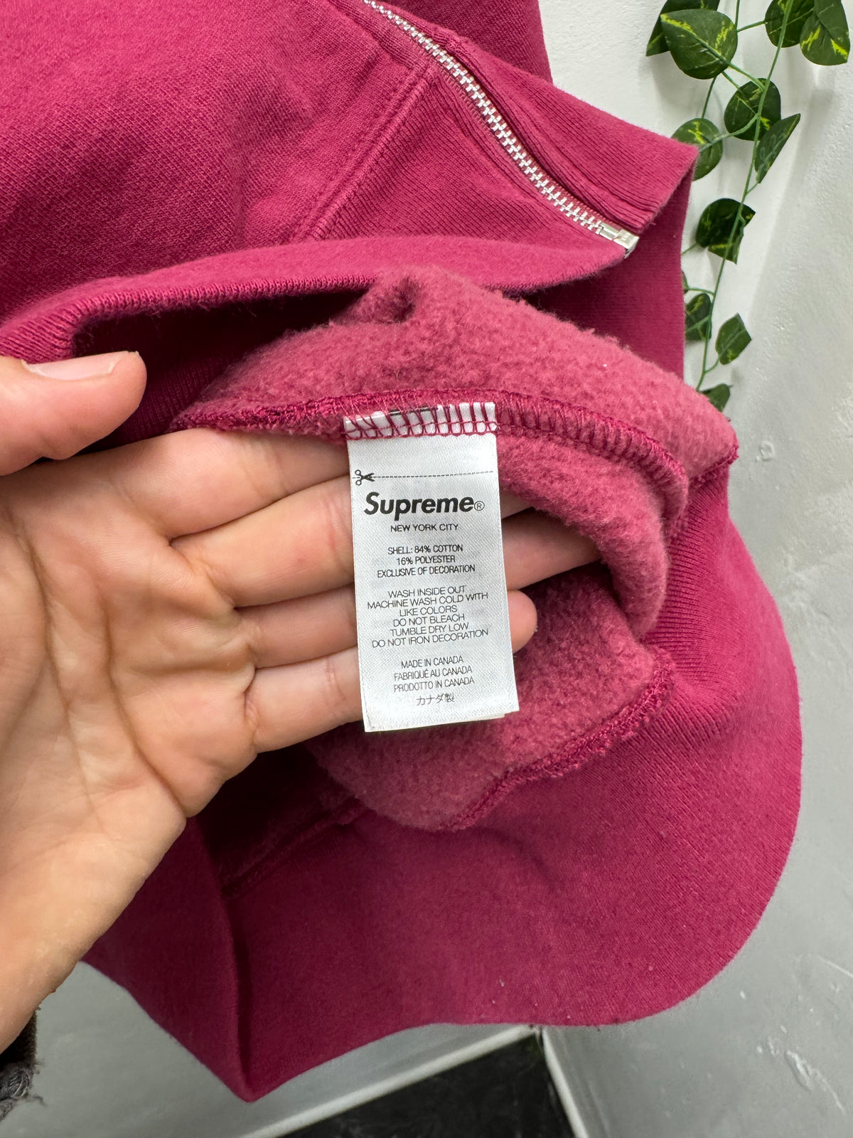 Supreme Logo Zip Up | SZ: M | Pre-Owned