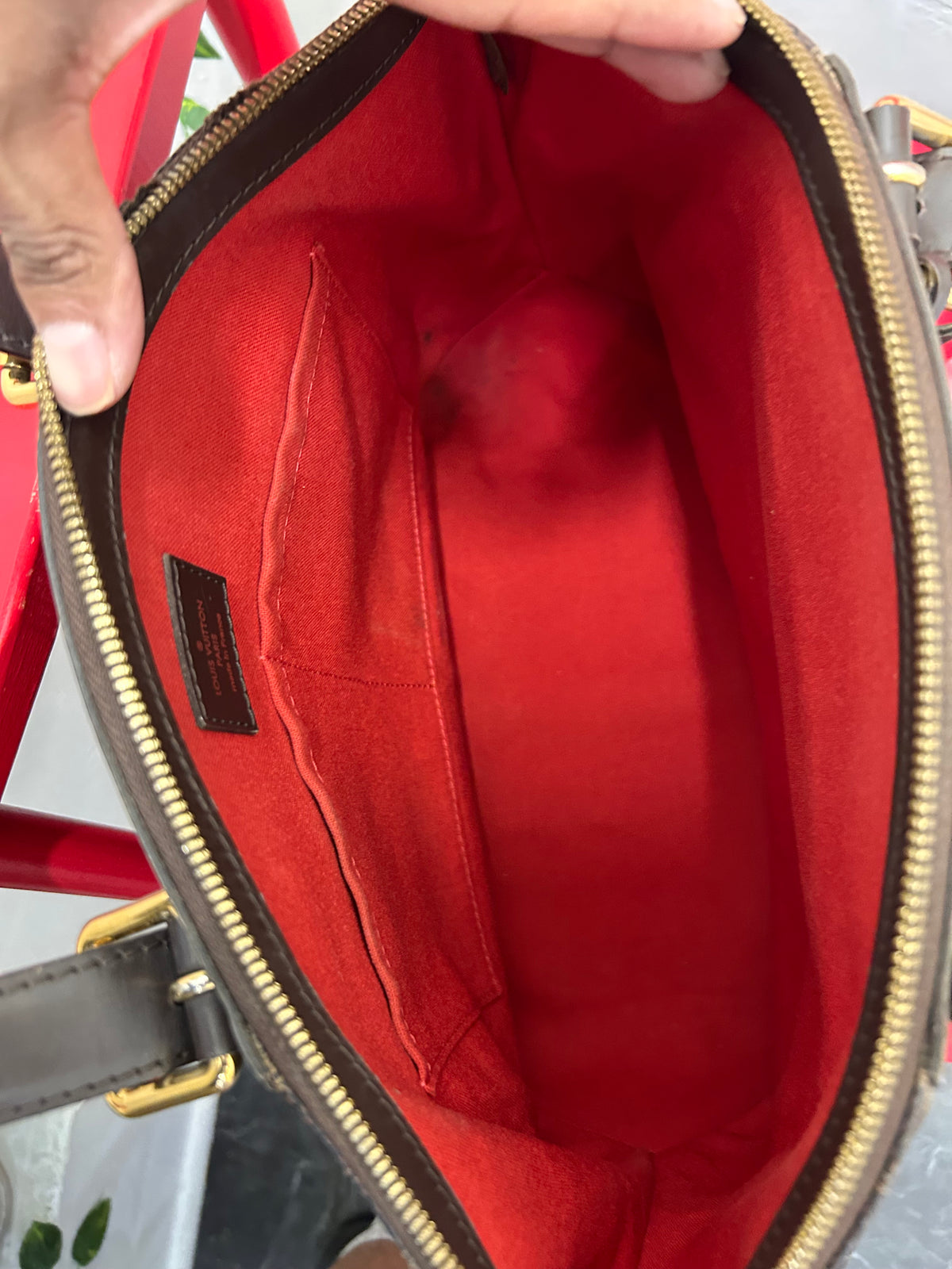 Louis Vuitton Damier Ebene Verona GM Shoulder Bag
