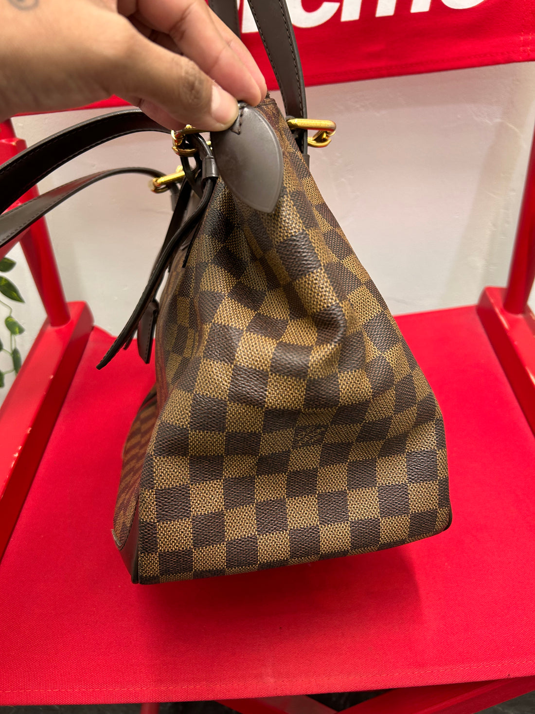 Louis Vuitton Damier Ebene Verona GM Shoulder Bag