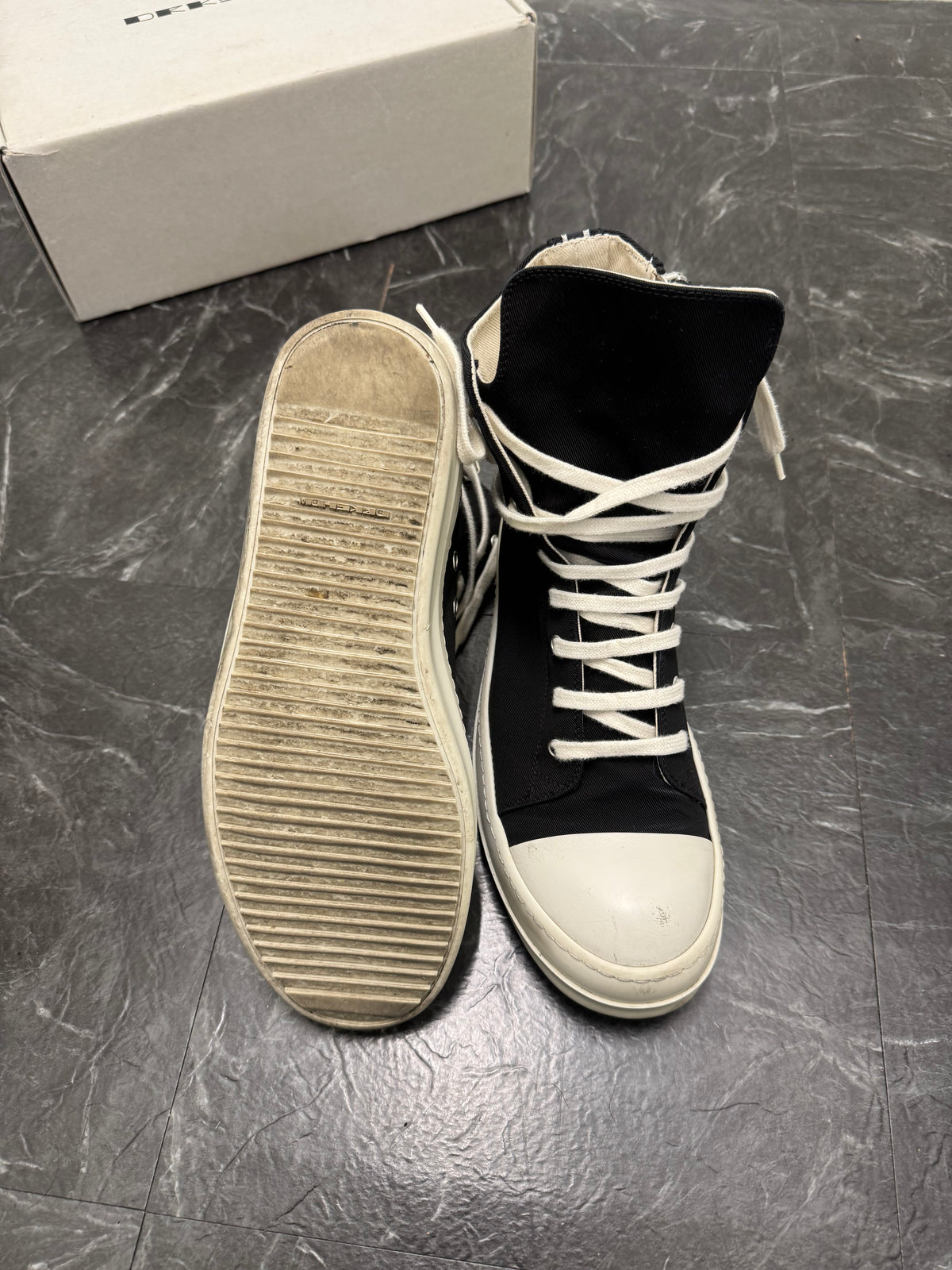 Rick Owens Canvas Ramones SZ: 43 - Pre-Owned