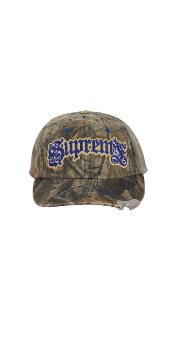 Supreme Bottle Opener 6-Panel Hat Real Tree Hardwoods Camouflage - New