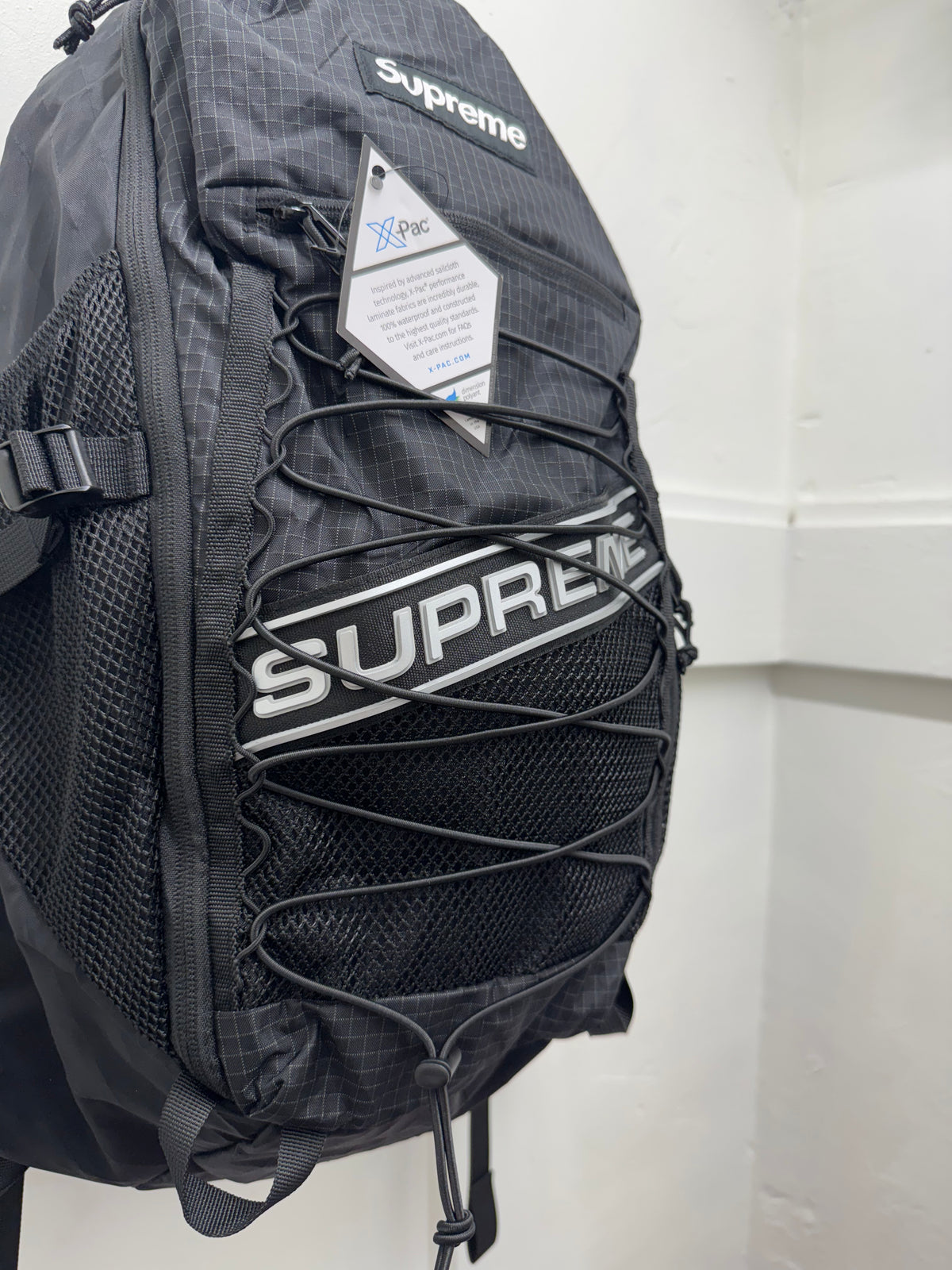 Supreme 3D Logo Black Backpack – New