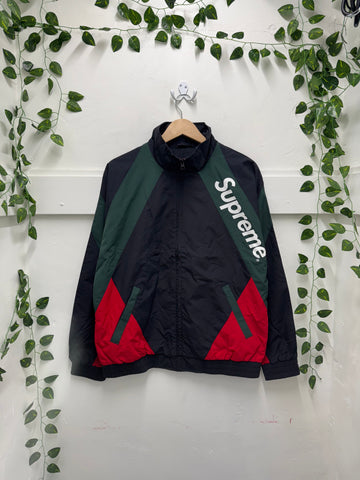 Supreme SS20 Paneled Track Jacket – Black / Green / Red – SZ: M – New