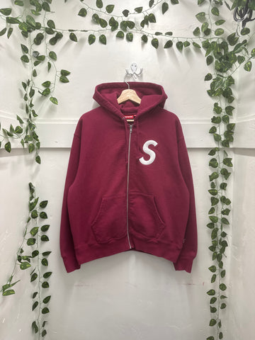 Supreme Logo Zip Up | SZ: M | Pre-Owned
