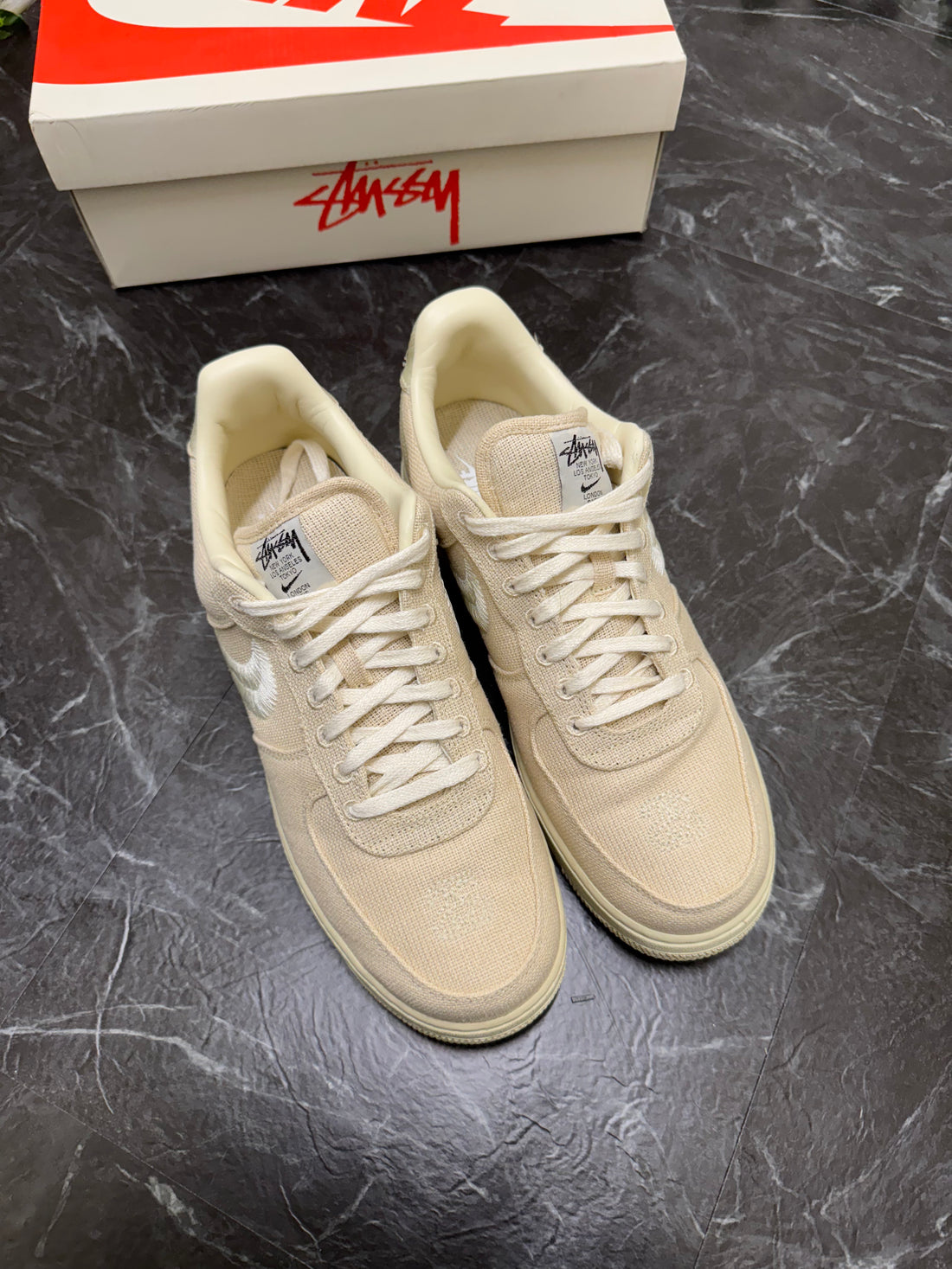 Air Force 1 Low Stussy Fossil SZ: 12M - Pre-Owned