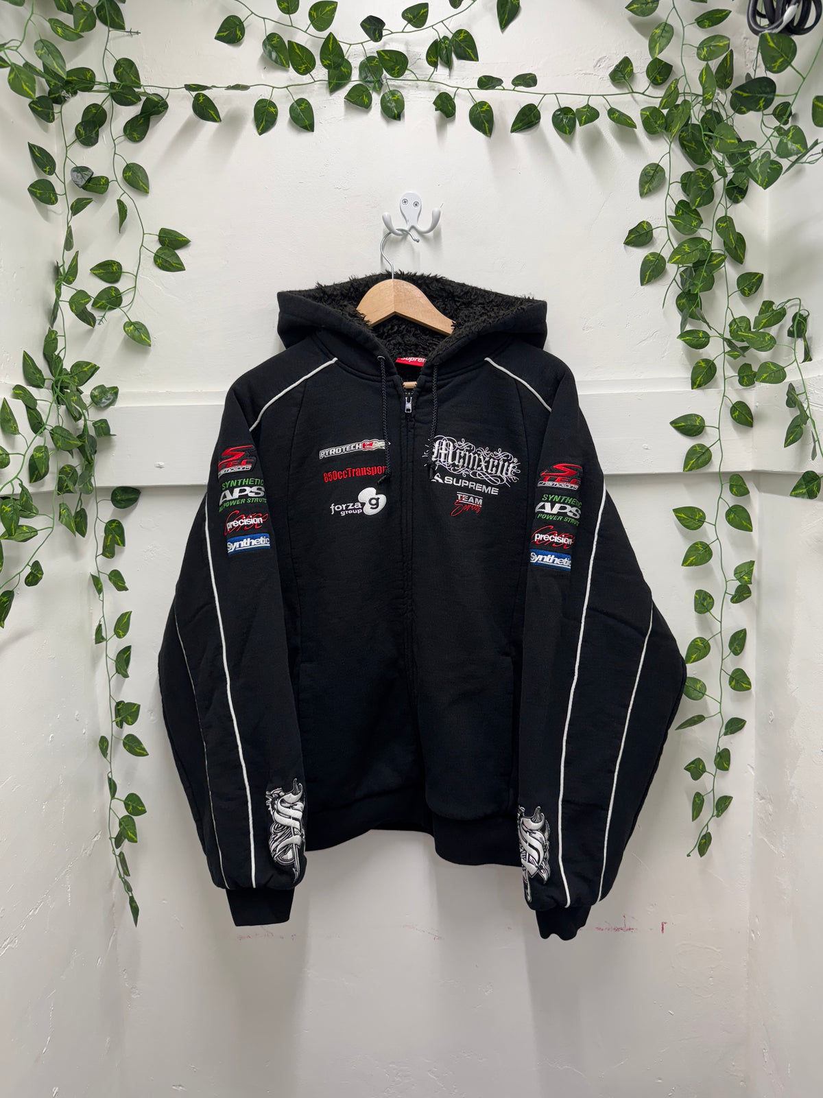 Supreme Racing Line Hooded Zip Up Jacket - New