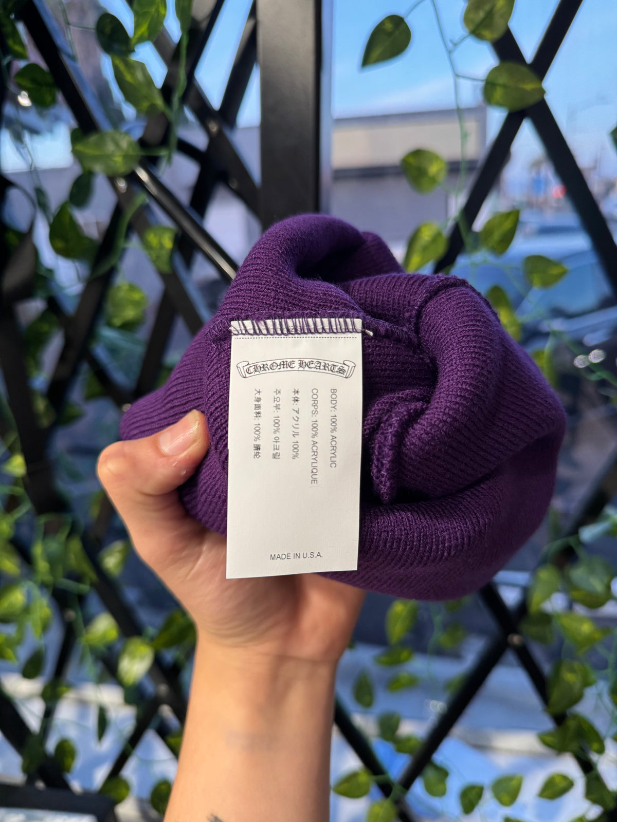 Chrome Hearts Embroidered Triple Cross Beanie - New