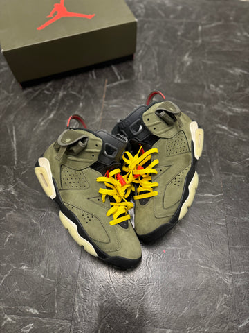 Jordan 6 Travis Scott Olive SZ: 10.5M – Pre-Owned