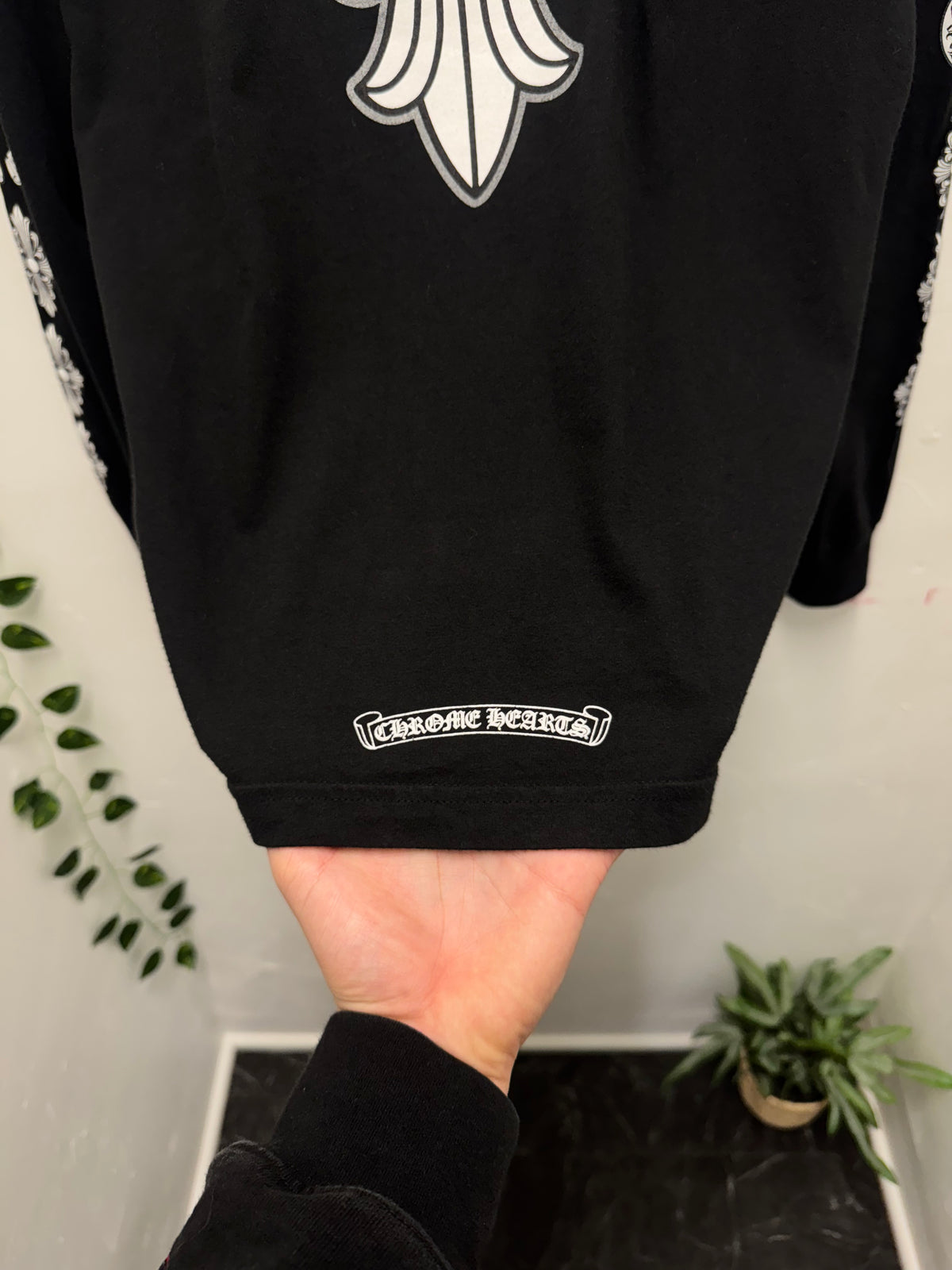 Chrome Hearts Floral Logo L/S SZ: Large - Pre-Owned