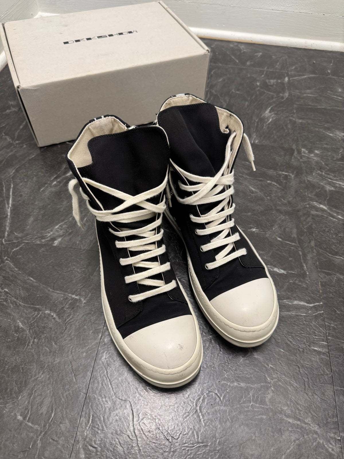 Rick Owens Canvas Ramones SZ: 43 - Pre-Owned