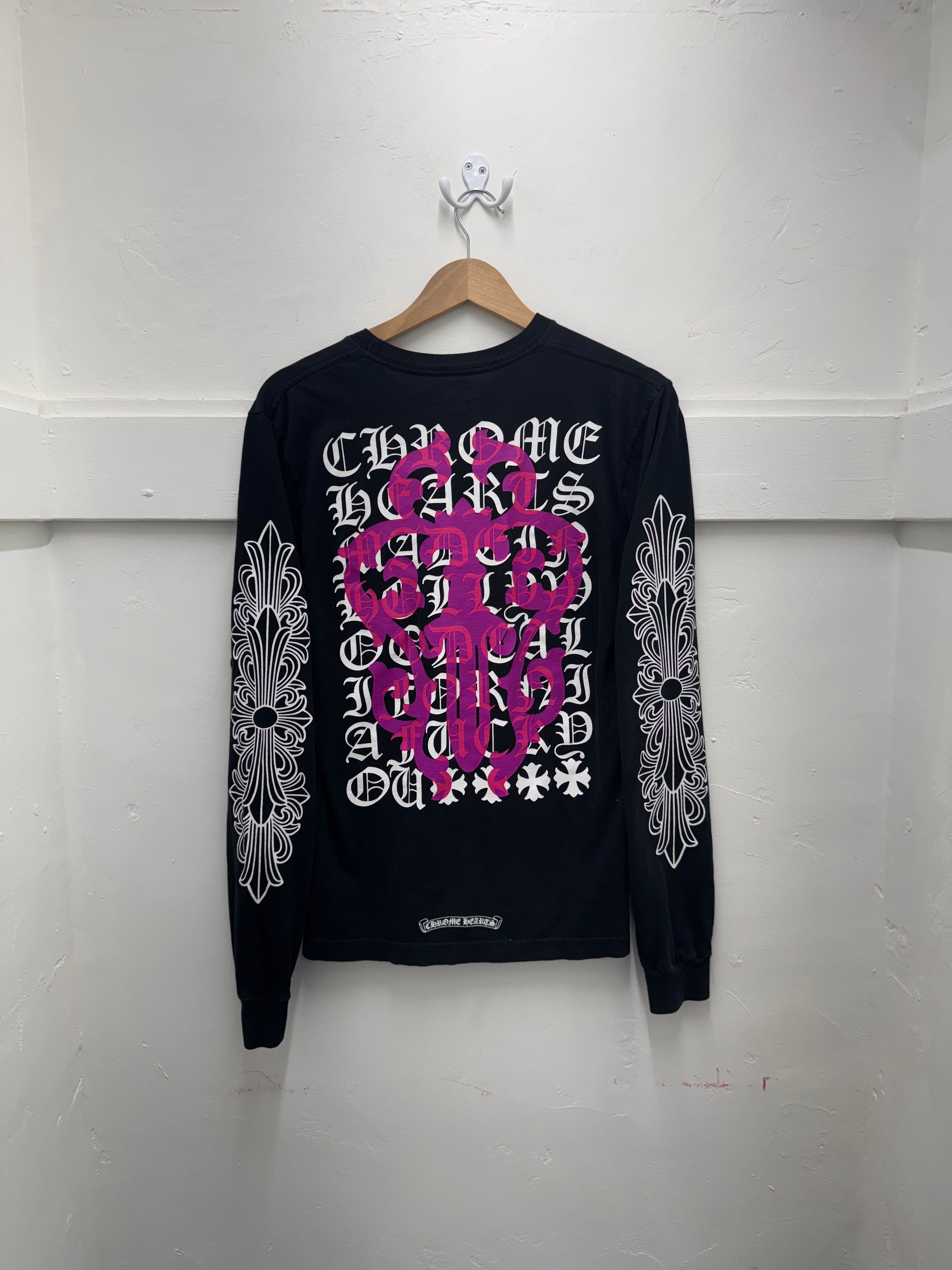 Chrome Hearts Purple Dagger Floral L/S - Pre-Owned