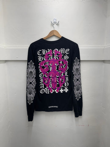 Chrome Hearts Purple Dagger Floral L/S - Pre-Owned