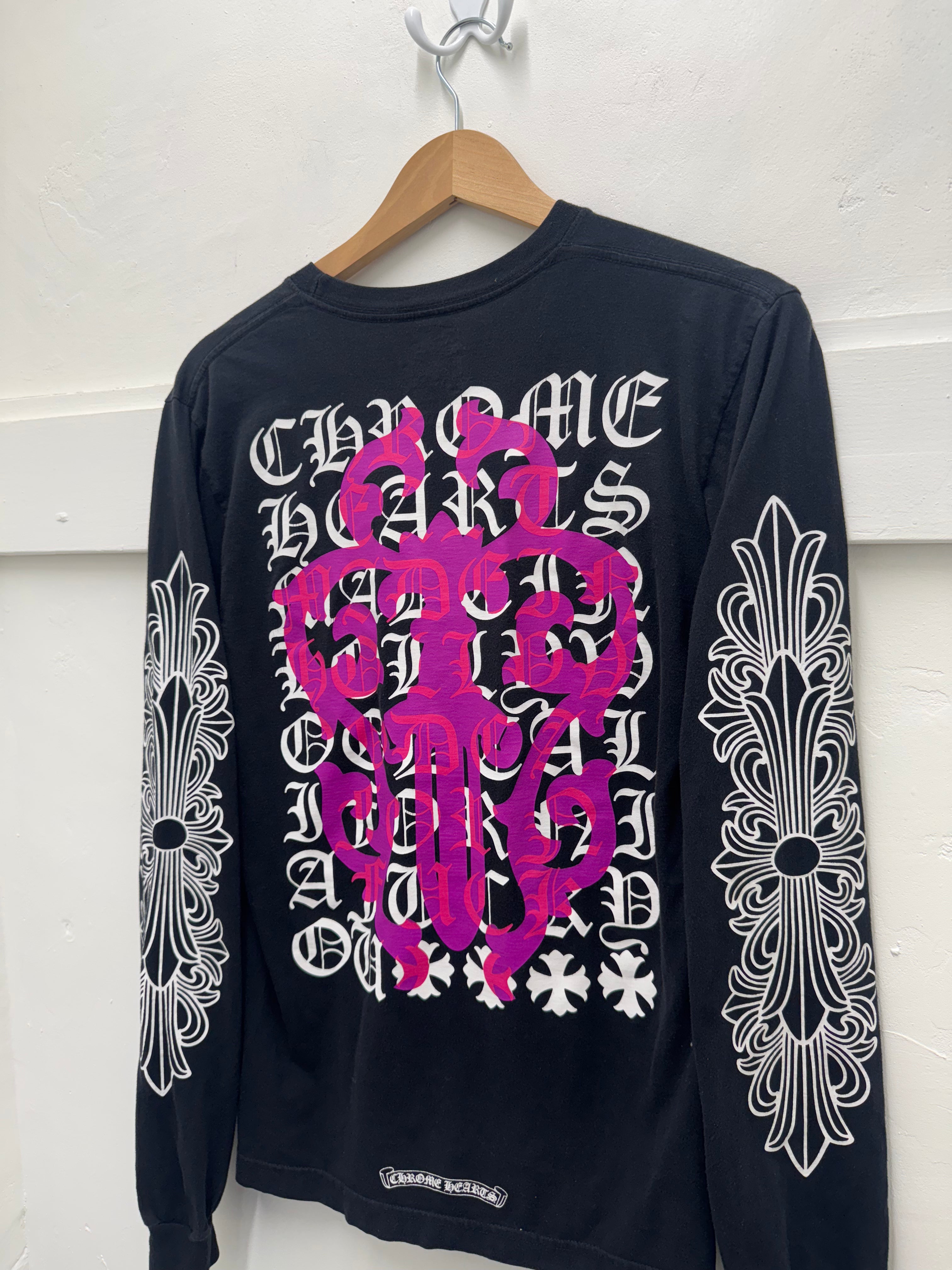 Chrome Hearts Purple Dagger Floral L/S - Pre-Owned