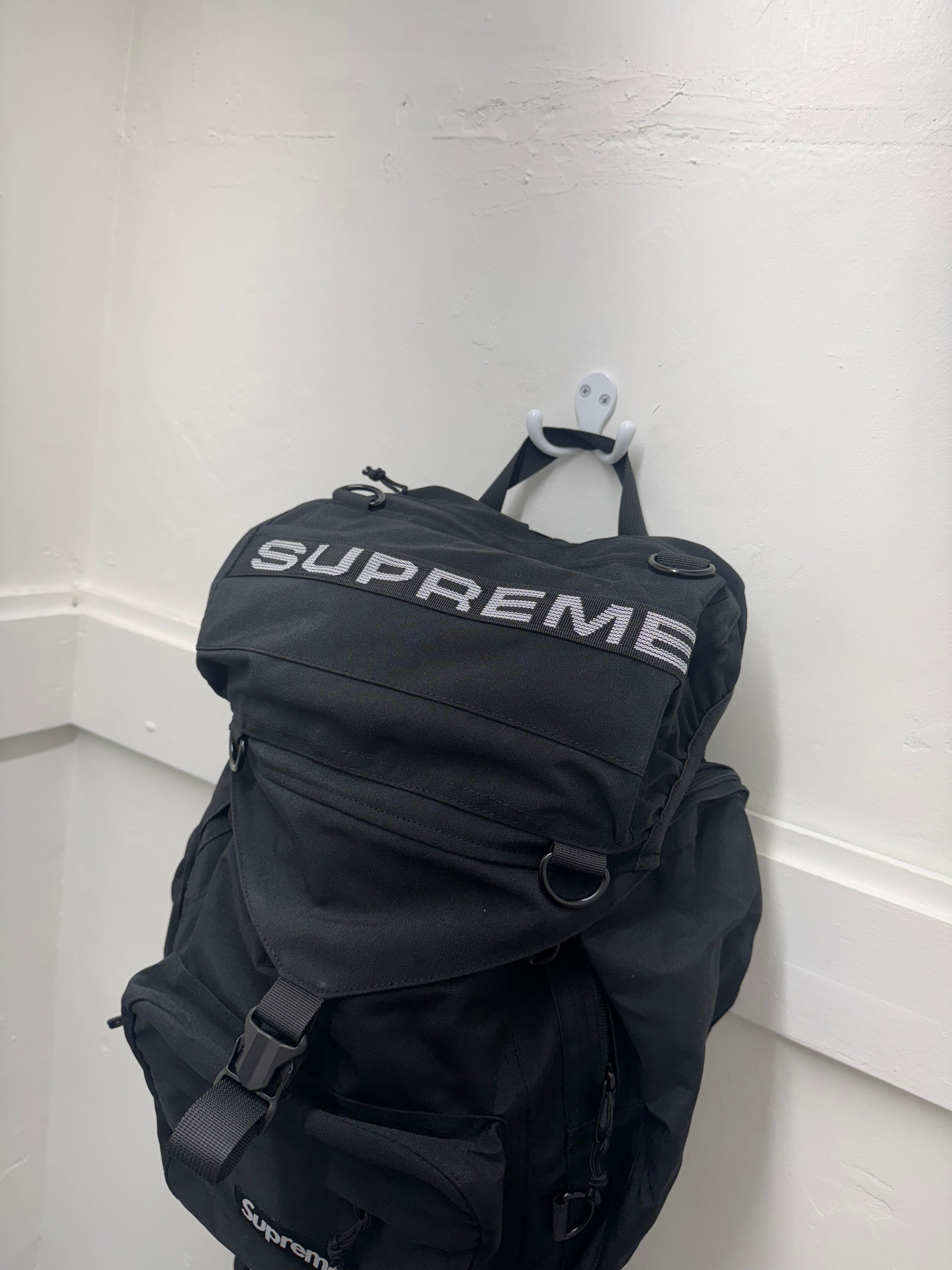 Supreme Military Black Backpack - New