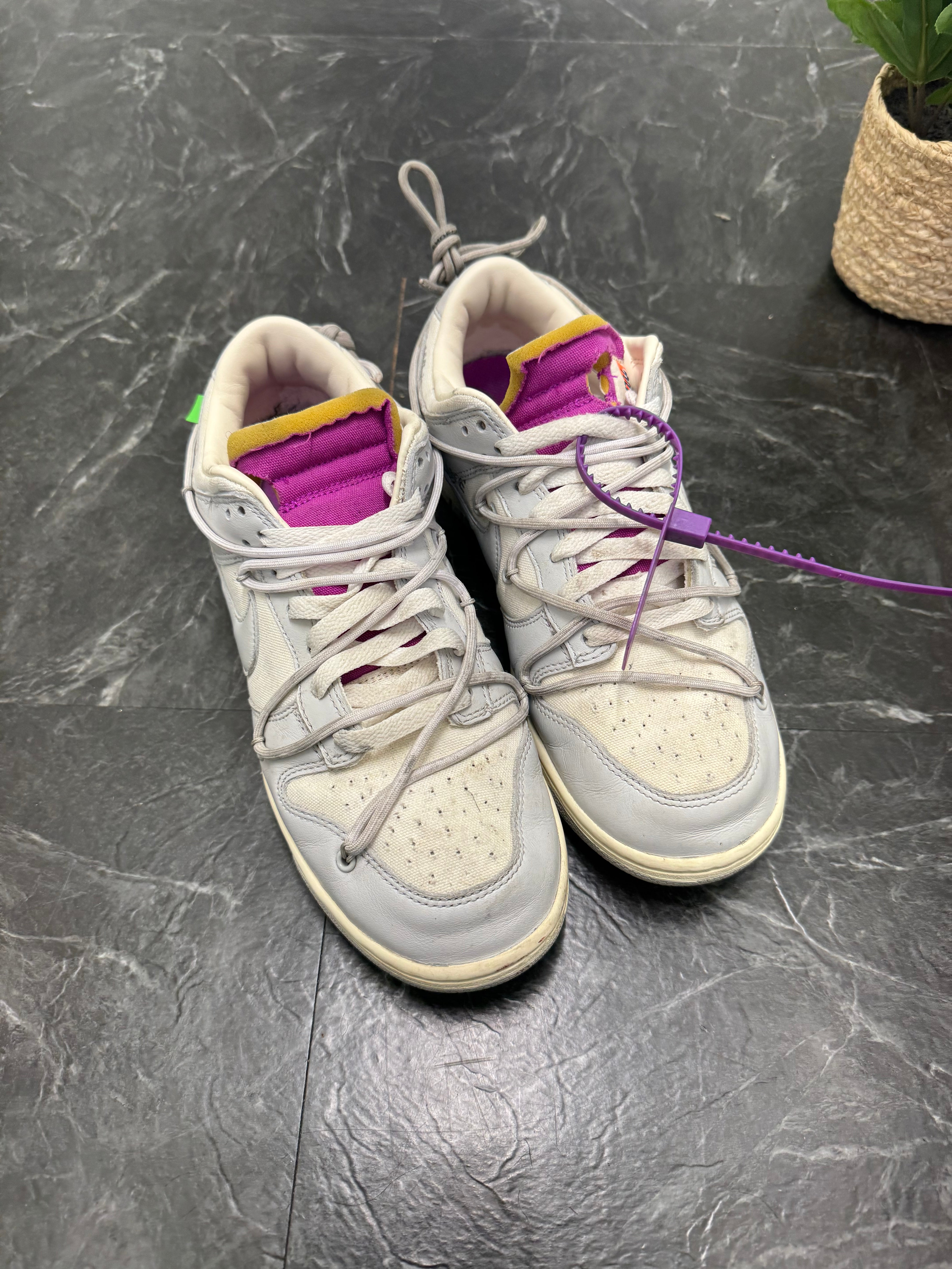 Nike Dunk Low Off-White Lot 3 SZ: 9.5M - Pre-Owned