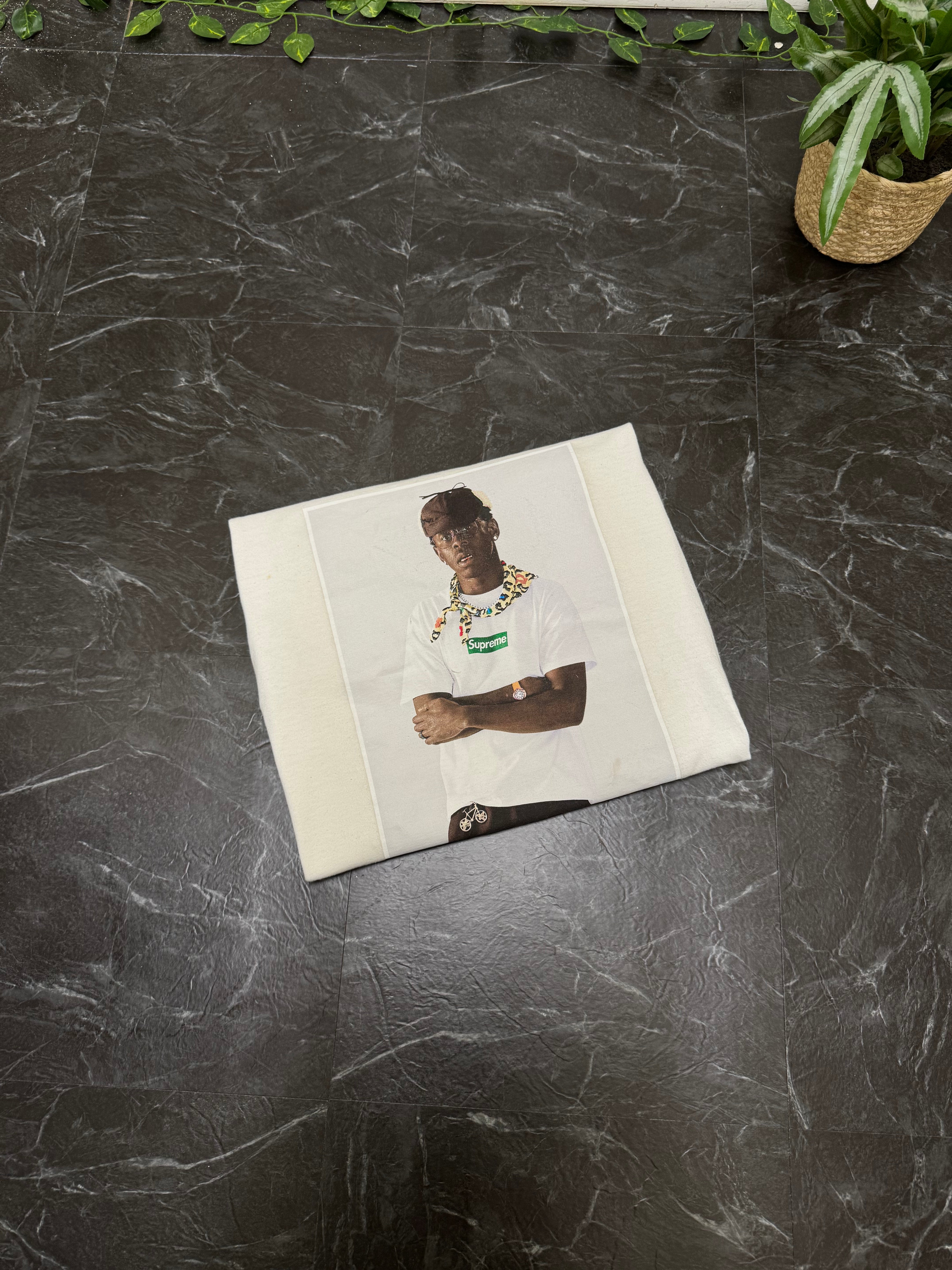 Supreme Tyler The Creator White Tee SZ: M - Pre-Owned
