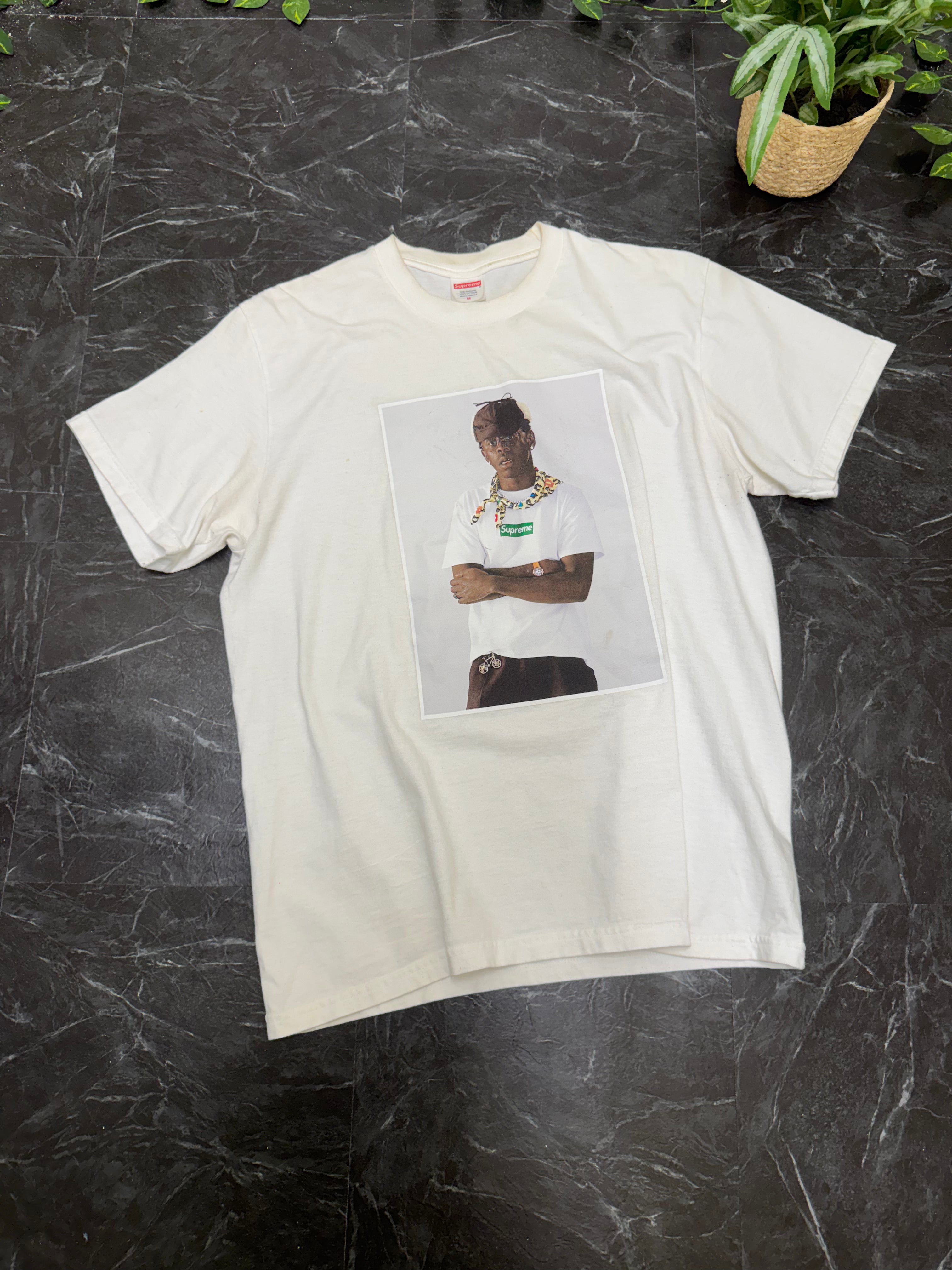 Supreme Tyler The Creator White Tee SZ: M - Pre-Owned