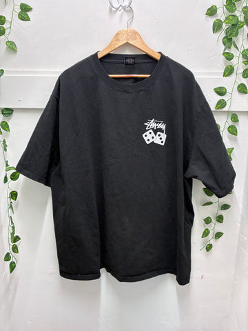 SALE - Stussy Dice Pigment Dyed Tee SZ: XXL - Pre-Owned