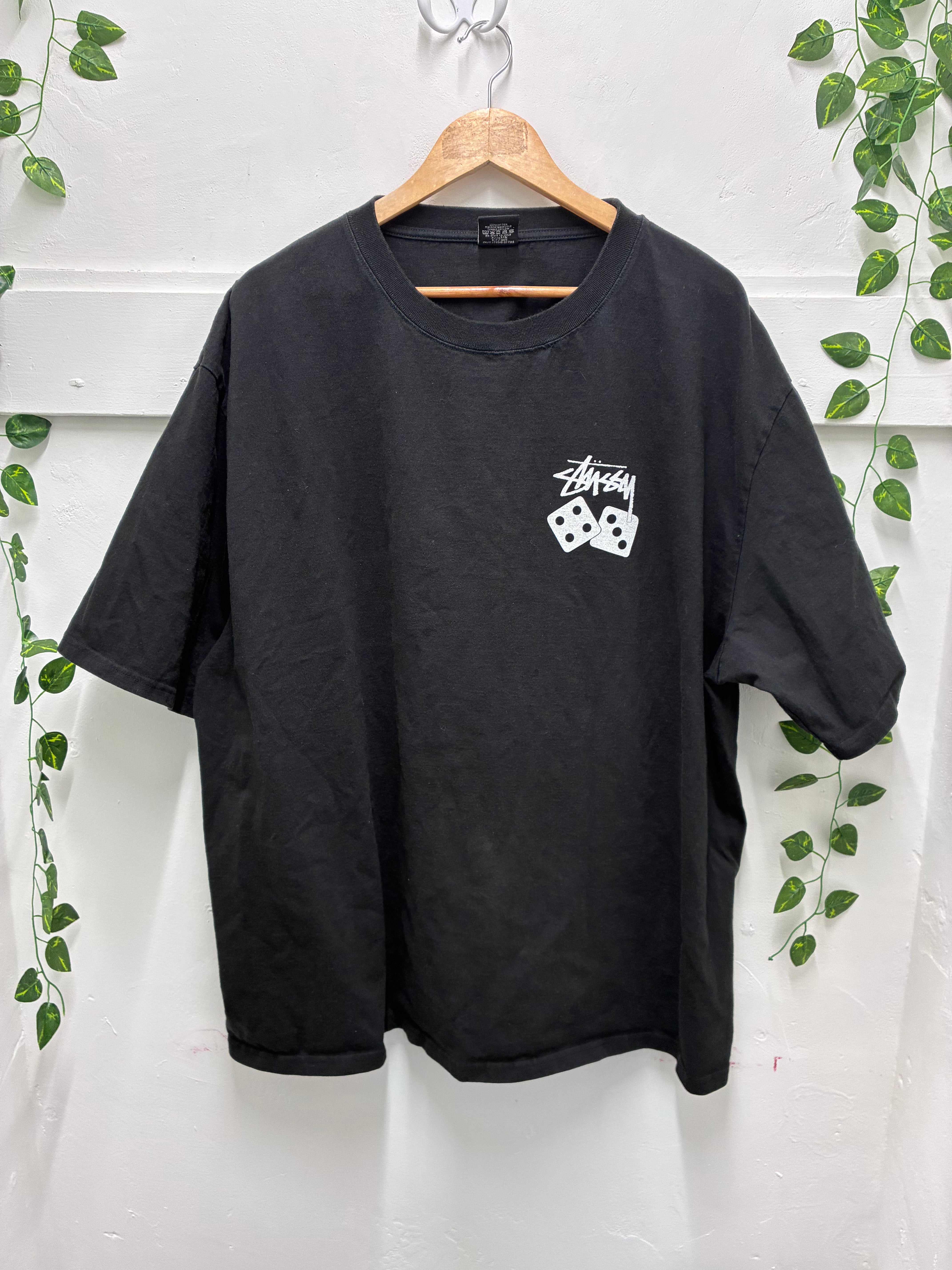 SALE - Stussy Dice Pigment Dyed Tee SZ: XXL - Pre-Owned