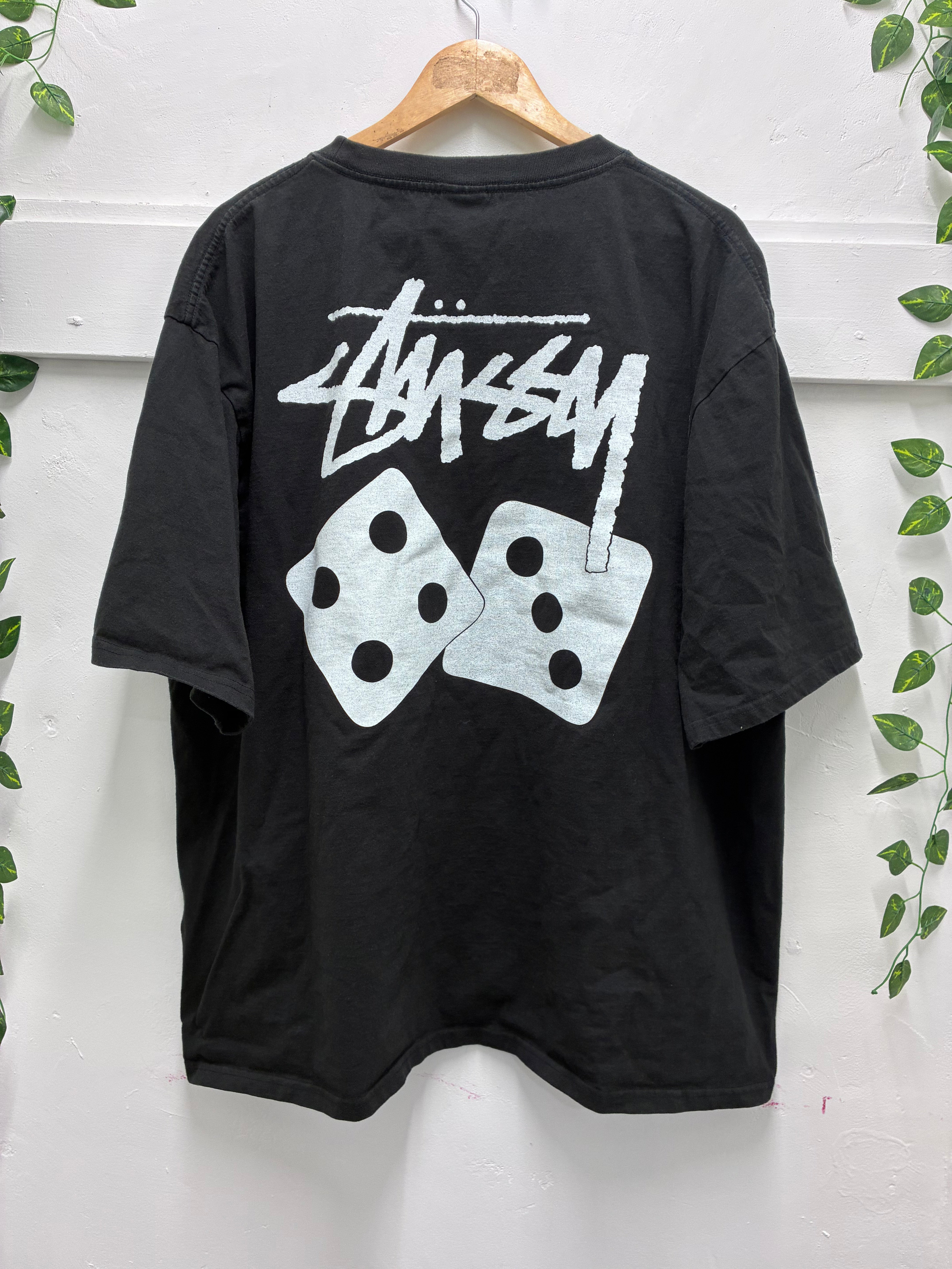 SALE - Stussy Dice Pigment Dyed Tee SZ: XXL - Pre-Owned